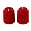 Ripple knob red 14x17mm Shaft Hole 6.35mm