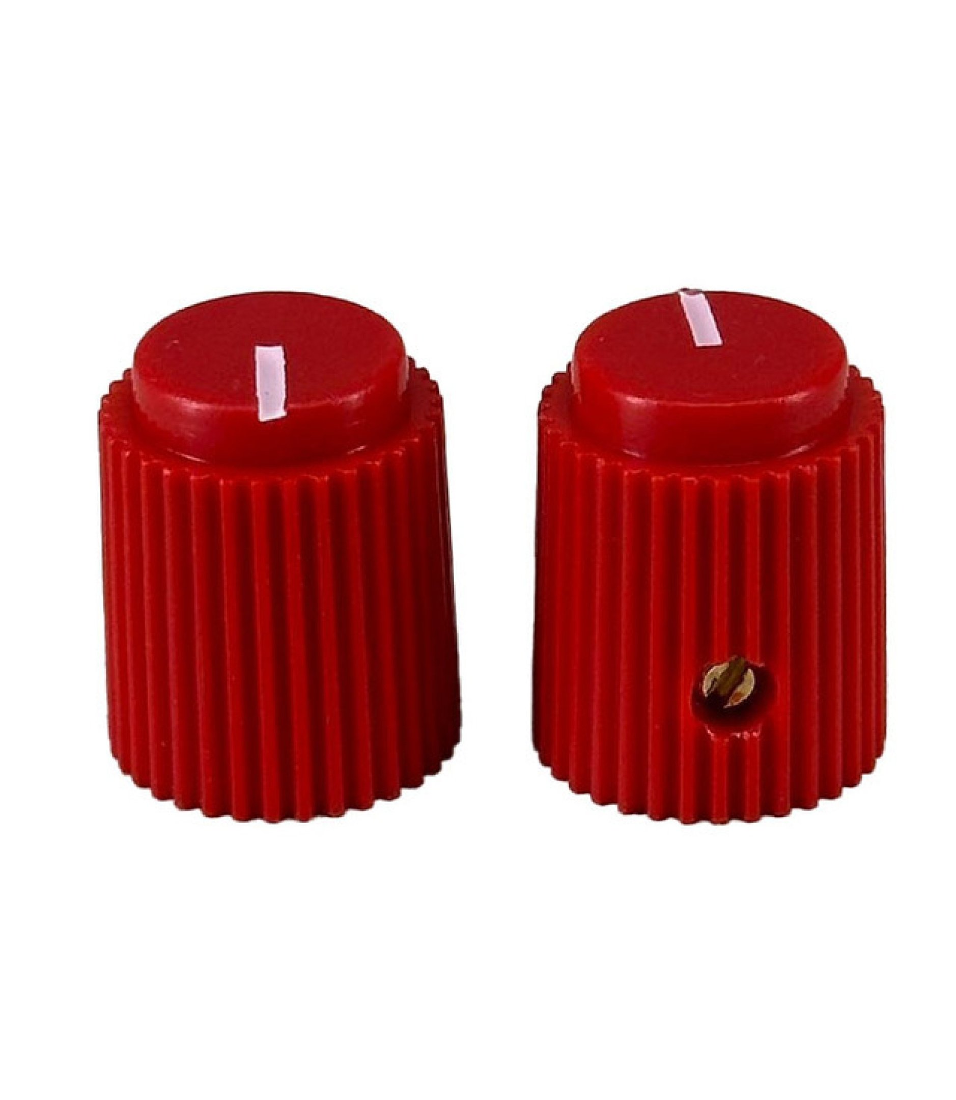 Ripple knob red 14x17mm Shaft Hole 6.35mm