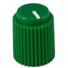 Ripple knob Green 14x17mm Shaft Hole 6.35mm