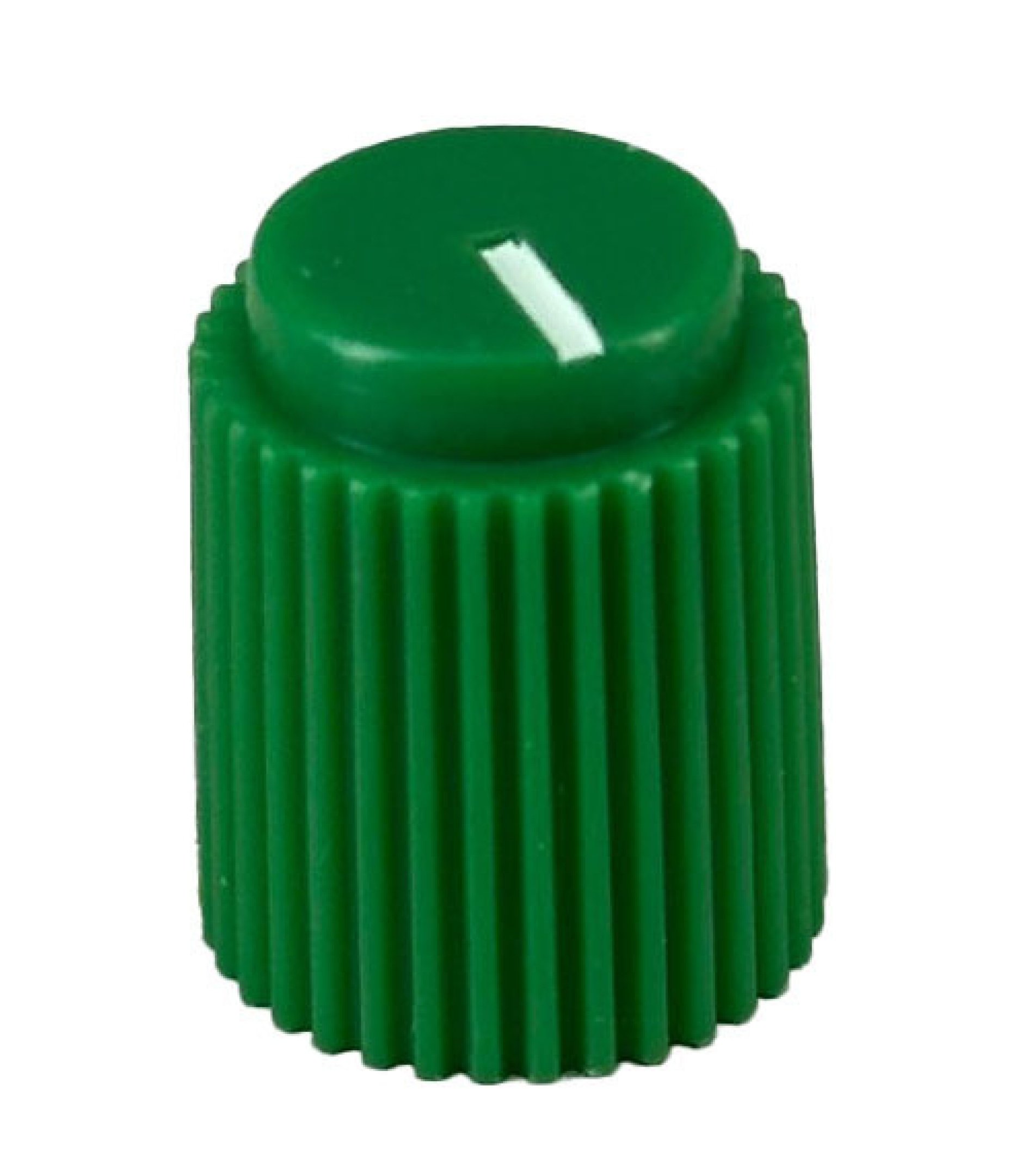 Ripple knob Green 14x17mm Shaft Hole 6.35mm