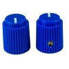 Ripple knob Blue 14x17mm Shaft Hole 6.35mm