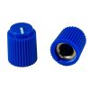 Ripple knob Blue 14x17mm Shaft Hole 6.35mm