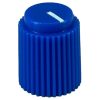 Ripple knob Blue 14x17mm Shaft Hole 6.35mm