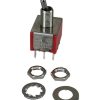 Mini Toggle Switch 1M Series 3PDT On-On Short Handle PCB Pin
