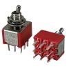 Mini Toggle Switch 1M Series 3PDT On-On Short Handle PCB Pin