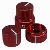 Red Guitar Aluminum Alloy Dual Concentric Control Knobs 19x20mm
