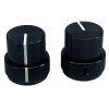 7712-4.jpg Black Guitar Aluminum Alloy Dual Concentric Control Knobs 19x20mm