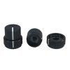 7712-5.jpg Black Guitar Aluminum Alloy Dual Concentric Control Knobs 19x20mm