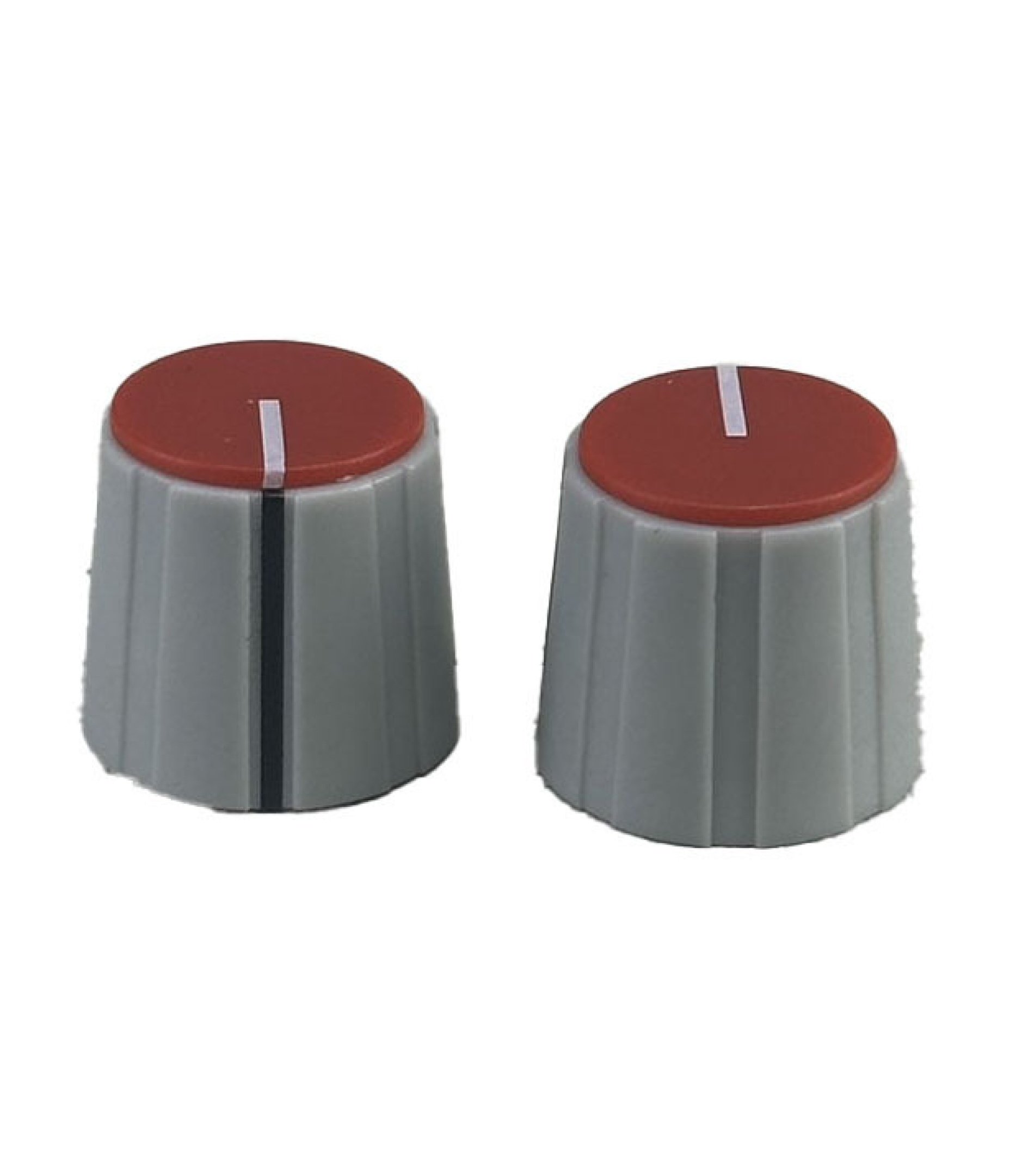 Gray Knob Red top 16X15mm shaft hole 6.4mm
