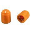 Ripple knob Orange 14x17mm Shaft Hole 6.35mm