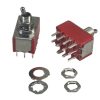 Mini Toggle Switch 1M Series 4PDT On-On Short Handle PCB Pin
