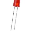 FLAT TOP RED LED 5mm Diffuse Lens