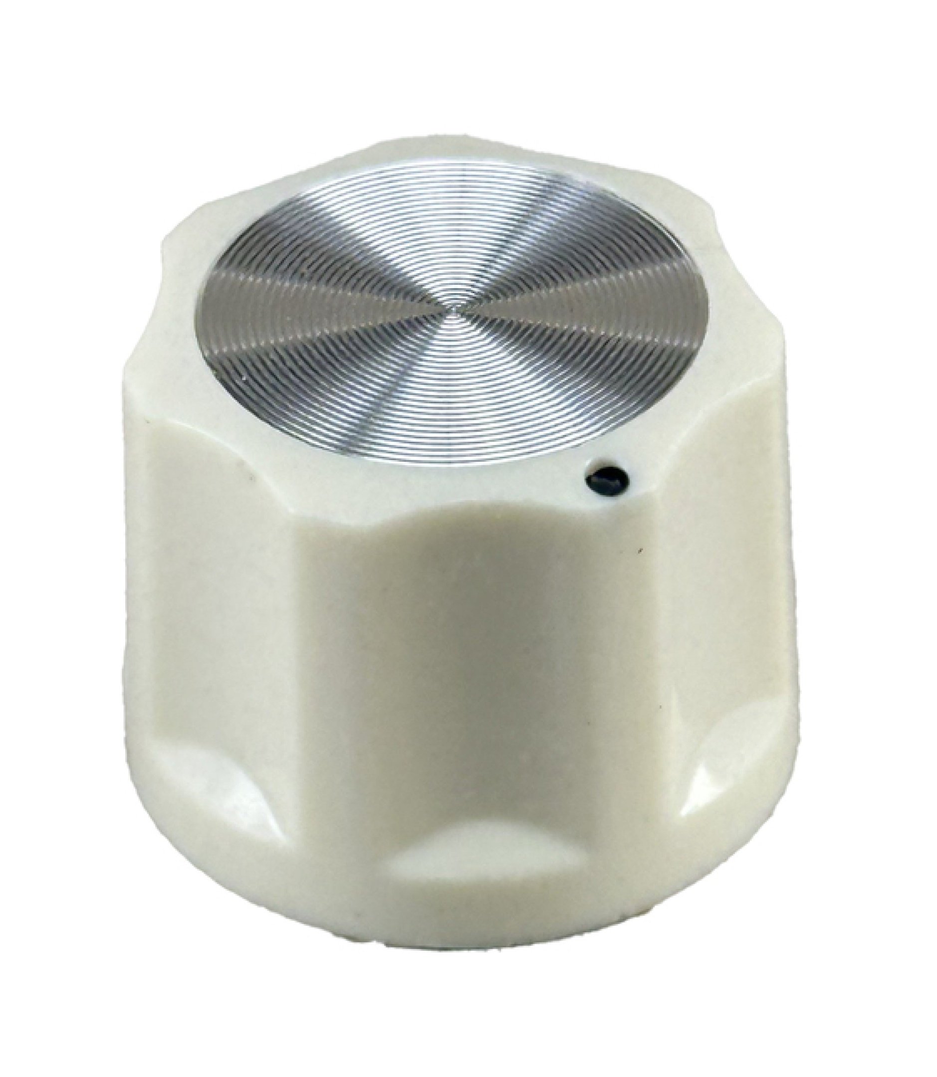 8009-2.jpg Cream Moog Knob 16x21mm Shaft 6.4mm