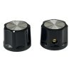 8011-3.jpg Black Moog Knob 16x21mm Shaft 6.4mm