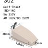 8026.jpg Aluminum Shell Momentary Electrical Control Foot Pedal Switch 5A 250V