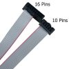 8033.jpg Flat Ribbon Cable with IDC Connector 2.54mm 16 Pin to 10 Pin **Please attention: Pin 1 is connected to Pin 10 on other side**