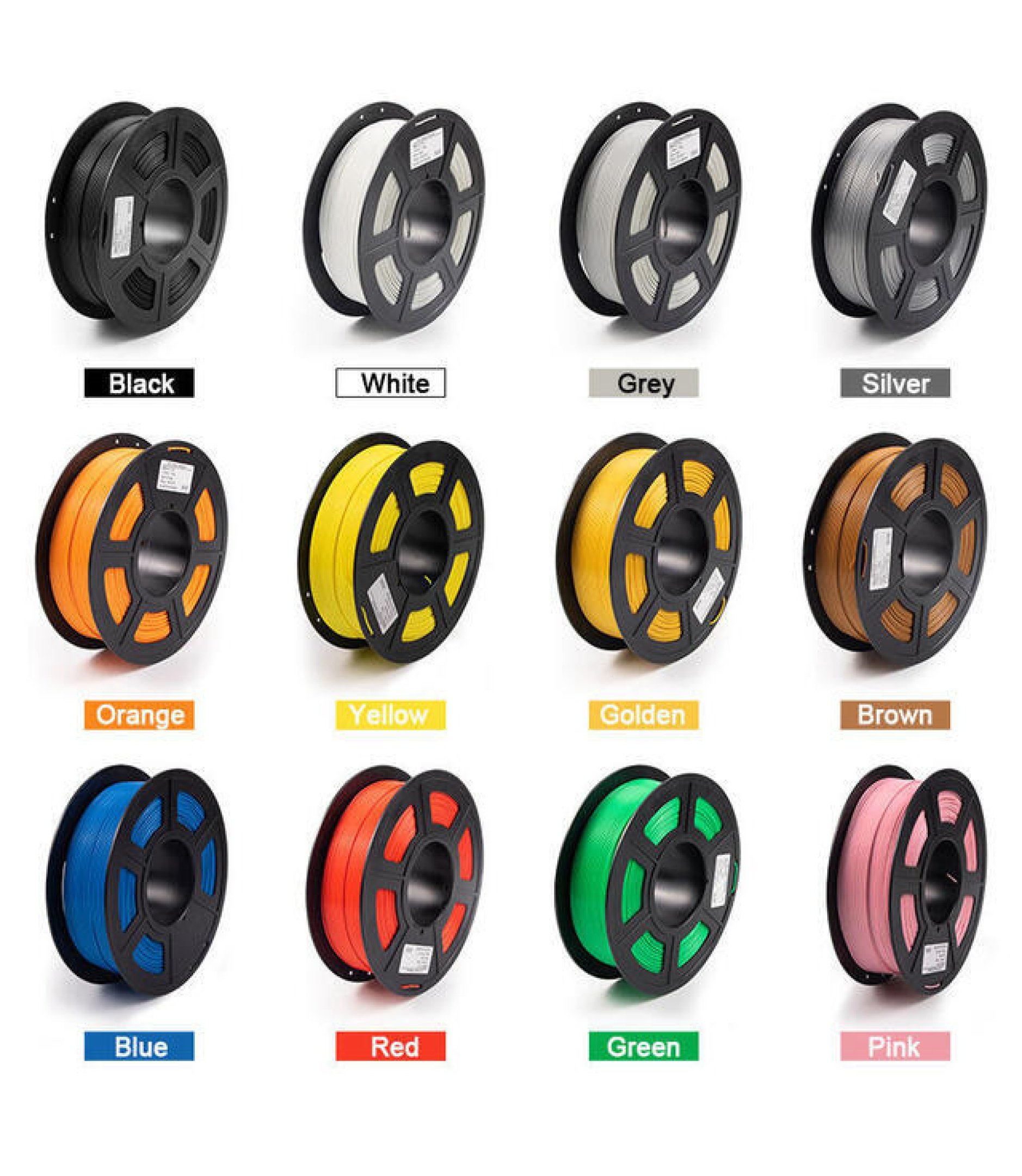 Black PLA+ Filaments 1.75mm 1KG Filament