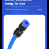 60PCS Air Straight Pneumatic Fittings PU 1/2",3/8",5/6",1/4",5/32"