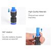 60PCS Air Straight Pneumatic Fittings PU 1/2",3/8",5/6",1/4",5/32"