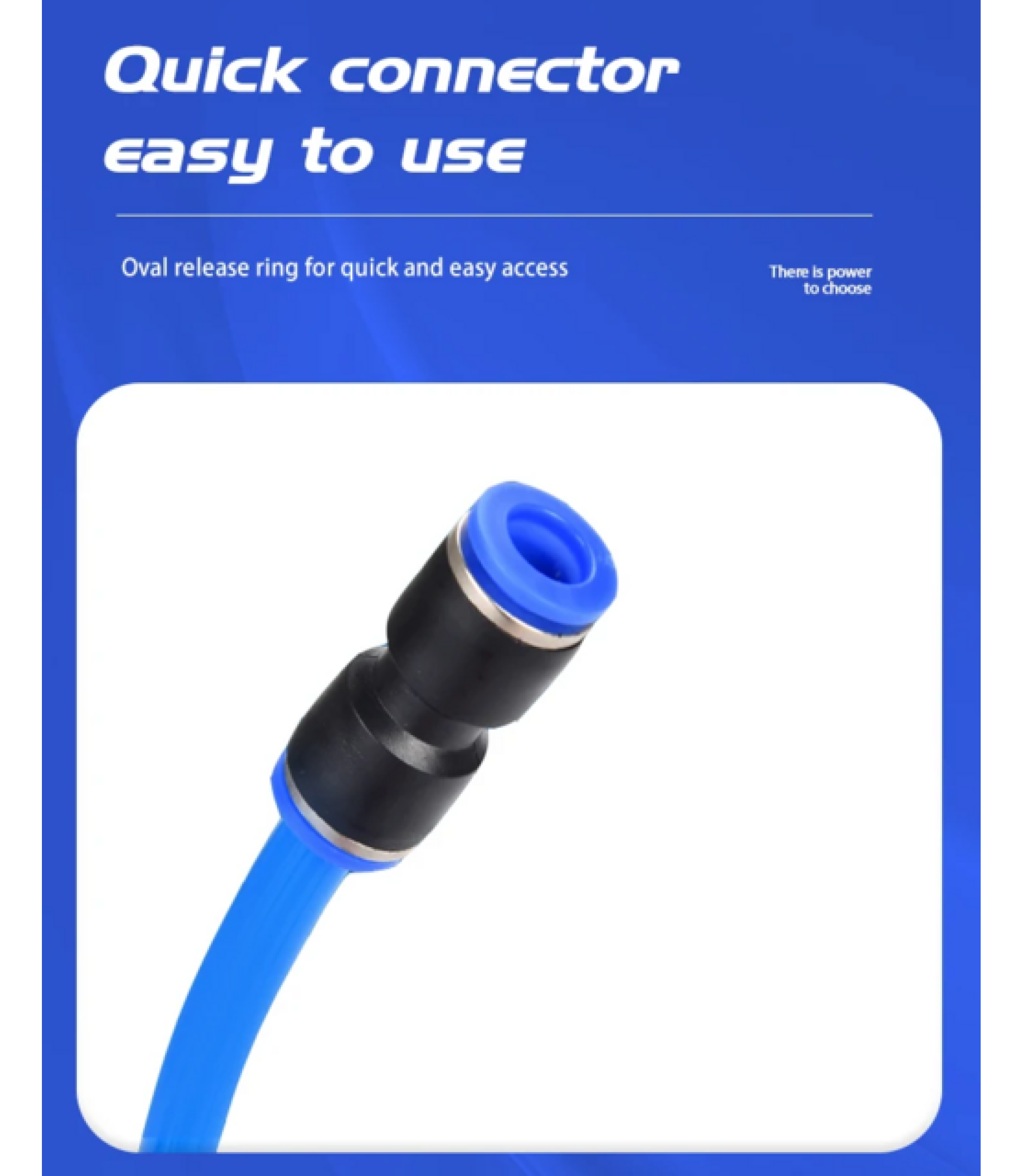 60PCS Air Straight Pneumatic Fittings PU 1/2",3/8",5/6",1/4",5/32"