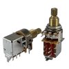 100Electronics 500K OHM Logarithmic Taper Potentiometer Push pull switch Spline Shaft PCB Mount