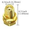 30CM RG58 Female to Female RF connector cable