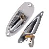 8348.jpg Chrome Silver 6.35mm 1/4" Boat style Guitar Jack socket