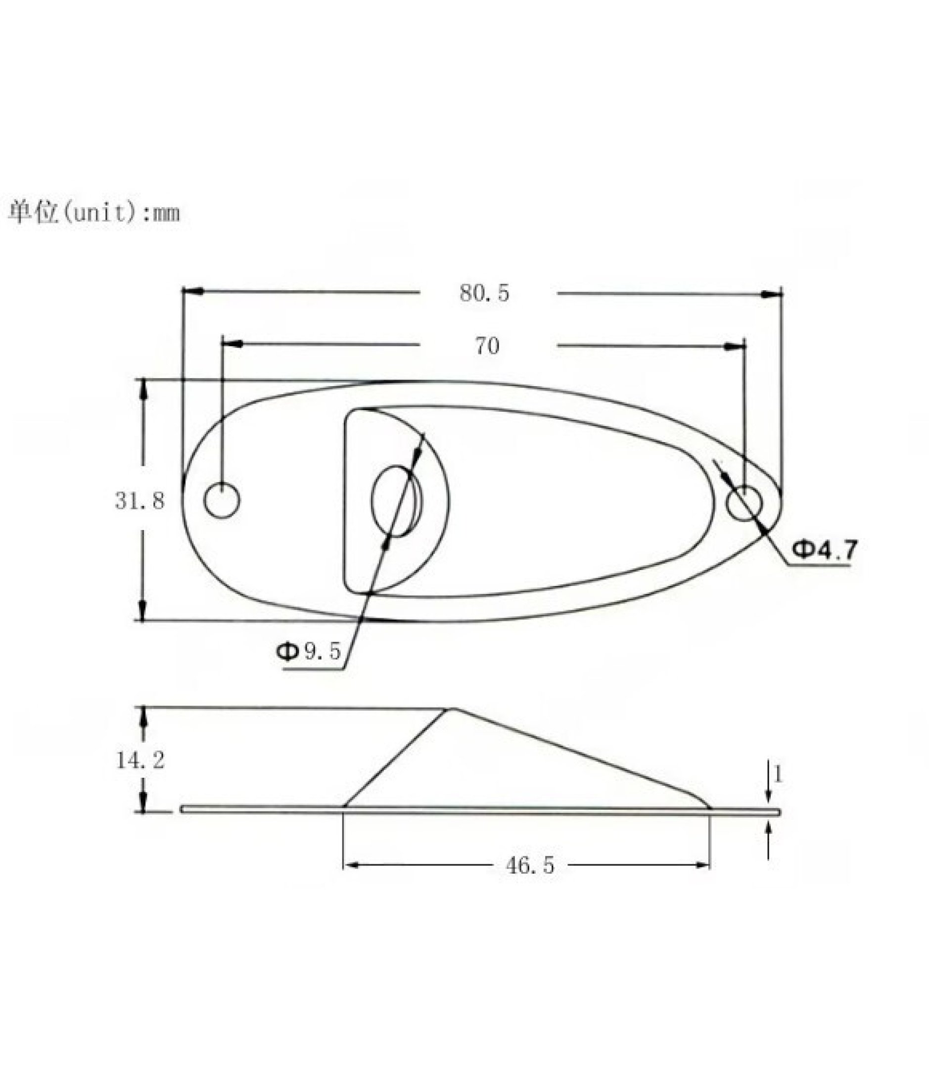 8348-2.jpg Chrome Silver 6.35mm 1/4" Boat style Guitar Jack socket