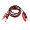 Banana Plug to Alligator Clips Test Cable 1M