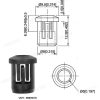 5mm Bezel LED Panel Mounting Plastic Clip