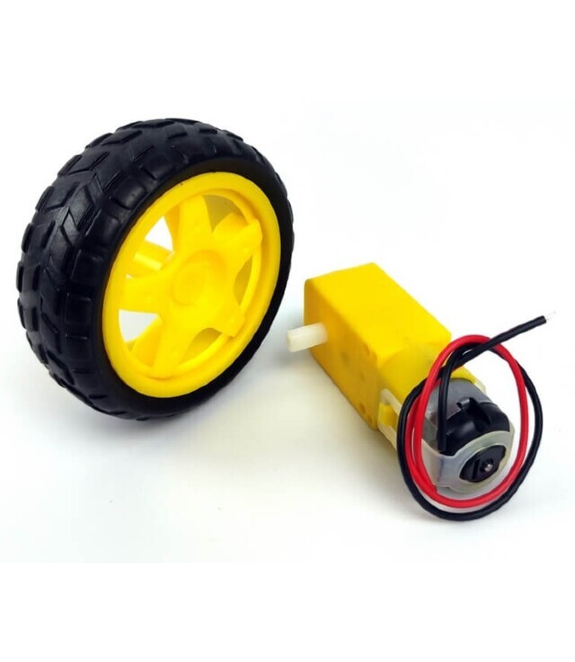 TT Motor with 15 cm Wires and Wheel Kit