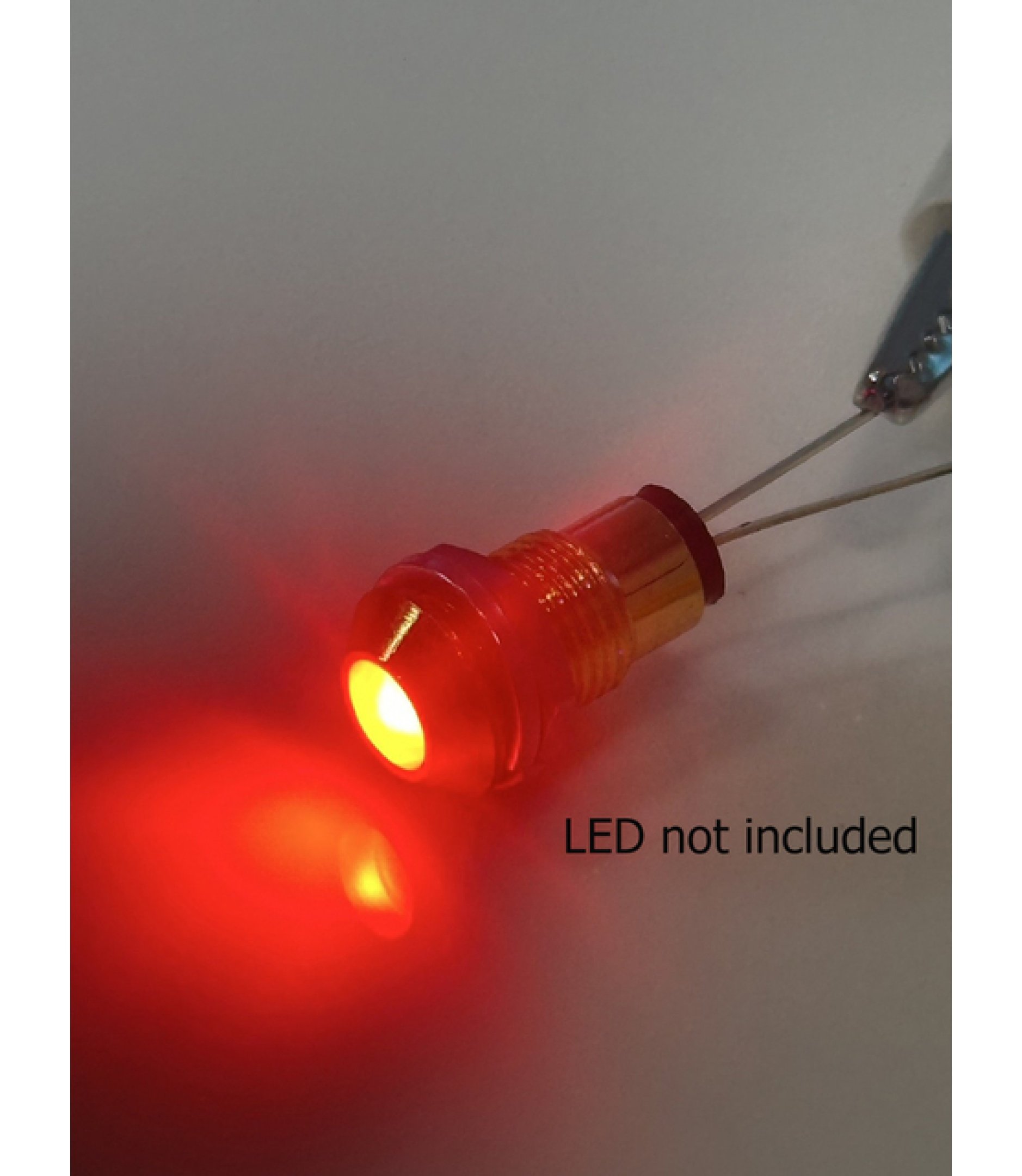5mm Chrome Gold Plated Metal Bezel LED Holder