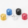Knurled Aluminum Black Knob 13x15mm
