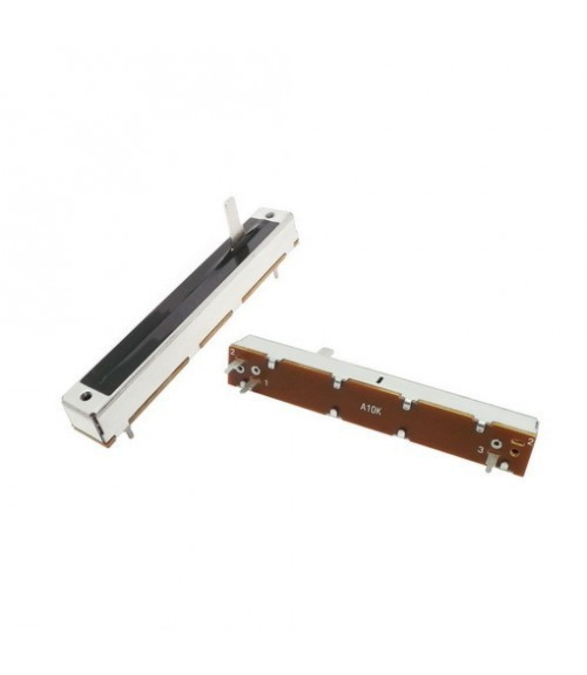 100K OHM Linear Taper Slide Potentiometer PCB Mount Metal Shaft Lever Height: 15mm