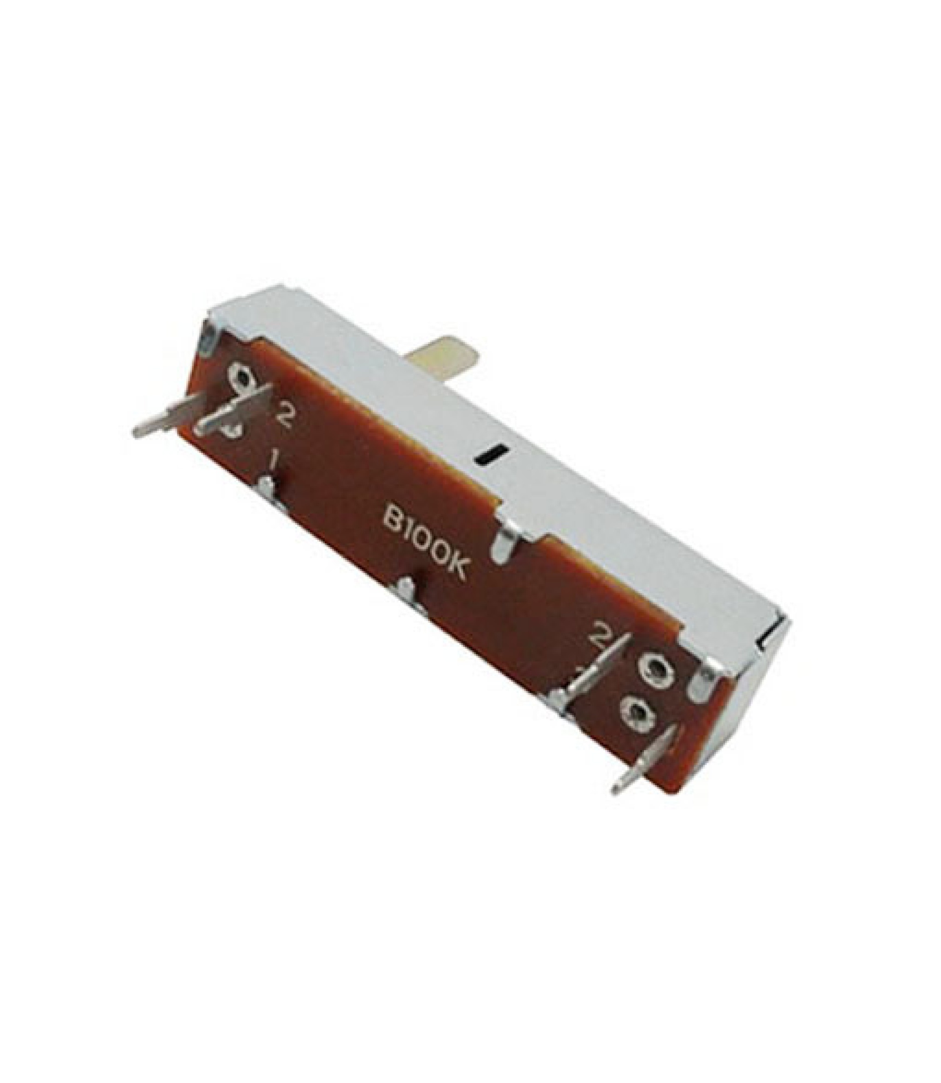 A-1625-3.jpg.jpg 100K OHM Linear Taper Slide Potentiometer PCB Mount Shaft Lever Height: 15mm