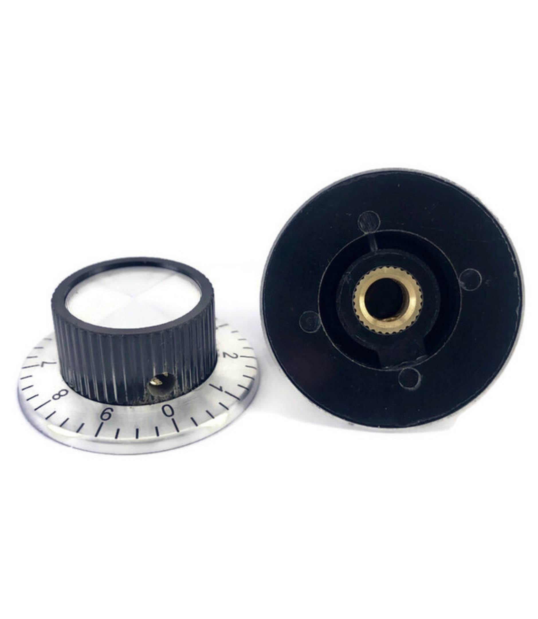 Aluminum Knob 37mm Diameter with Number Scale 0 to 9