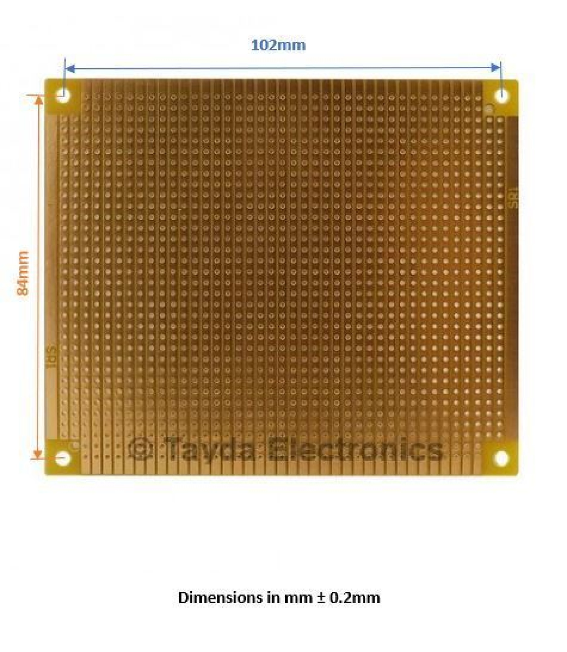 Big StripBoard 110x93mm (Copper)