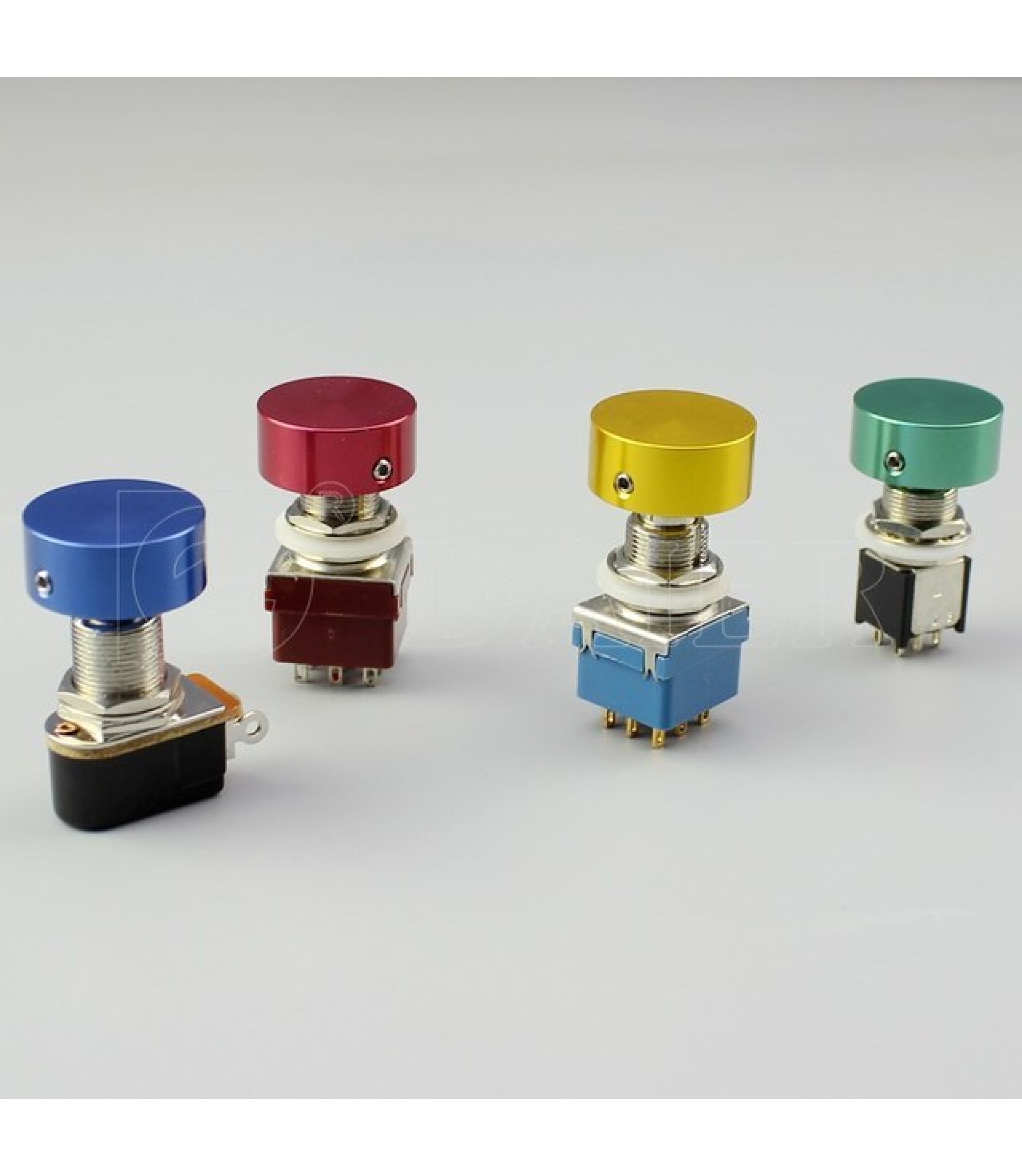 KN2310 Silver Foot Switch Aluminium Knob 23x10mm