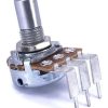 200K OHM Linear Taper Potentiometer PCB Mount Round Shaft Dia: 6.35mm