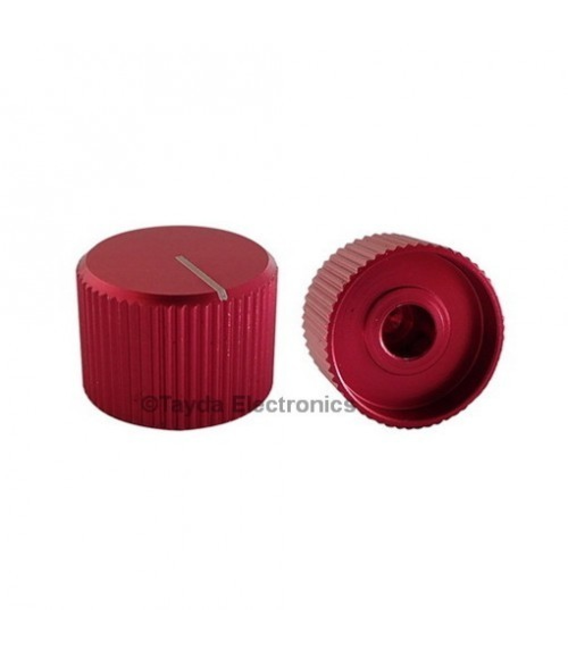 A-2845-2.jpg.jpg.jpg Knurled Aluminum Red Knob Shaft 6.35mm