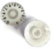 C-2005 White Gibson Style Speed Knob with Black Numbering 0 to 10