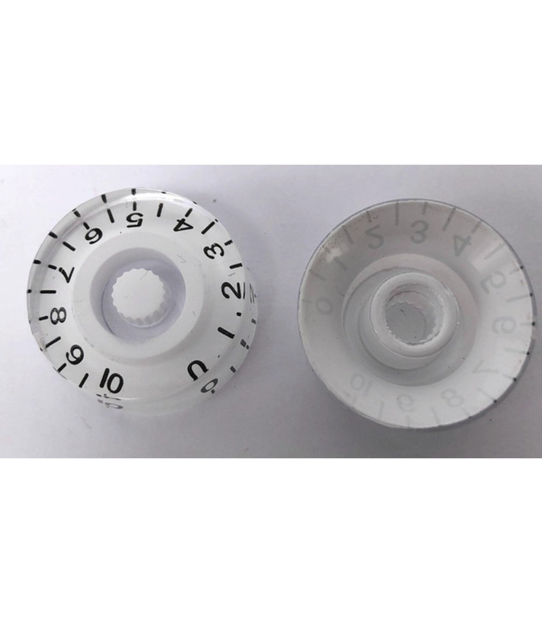 A-2898-2.jpg C-2005 Pure White Gibson Style Speed Knob with Black Numbering 0 to 10