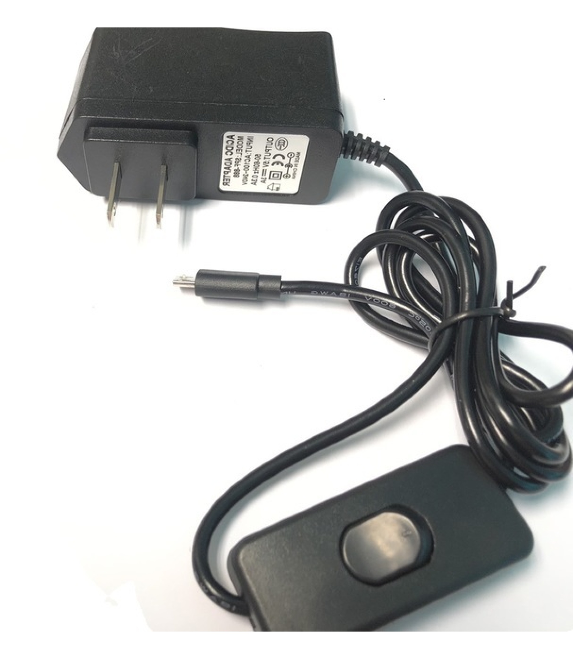 SPF-888 AC 100V-240V to DC 5V 3A Micro USB Power Supply Adapter US Plug ON/OFF Switch