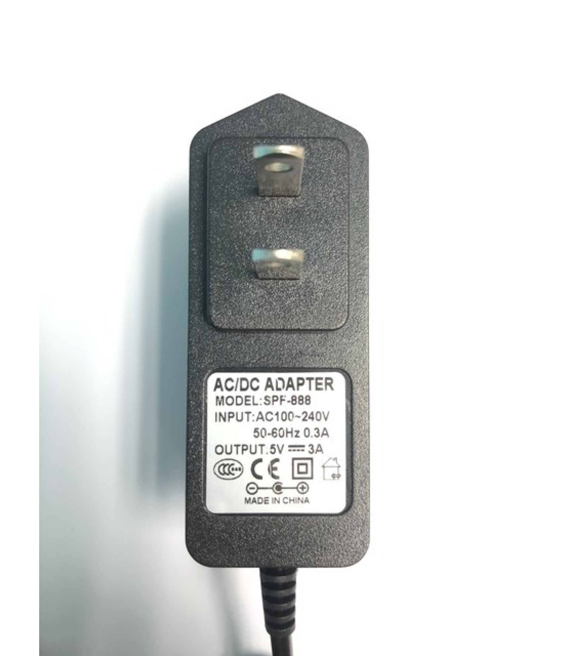 SPF-888 AC 100V-240V to DC 5V 3A Micro USB Power Supply Adapter US Plug ON/OFF Switch