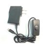SPF-888 AC 100V-240V to DC 5V 3A Micro USB Power Supply Adapter US Plug ON/OFF Switch