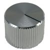 Knurled Aluminum White Knob Shaft 6.35mm