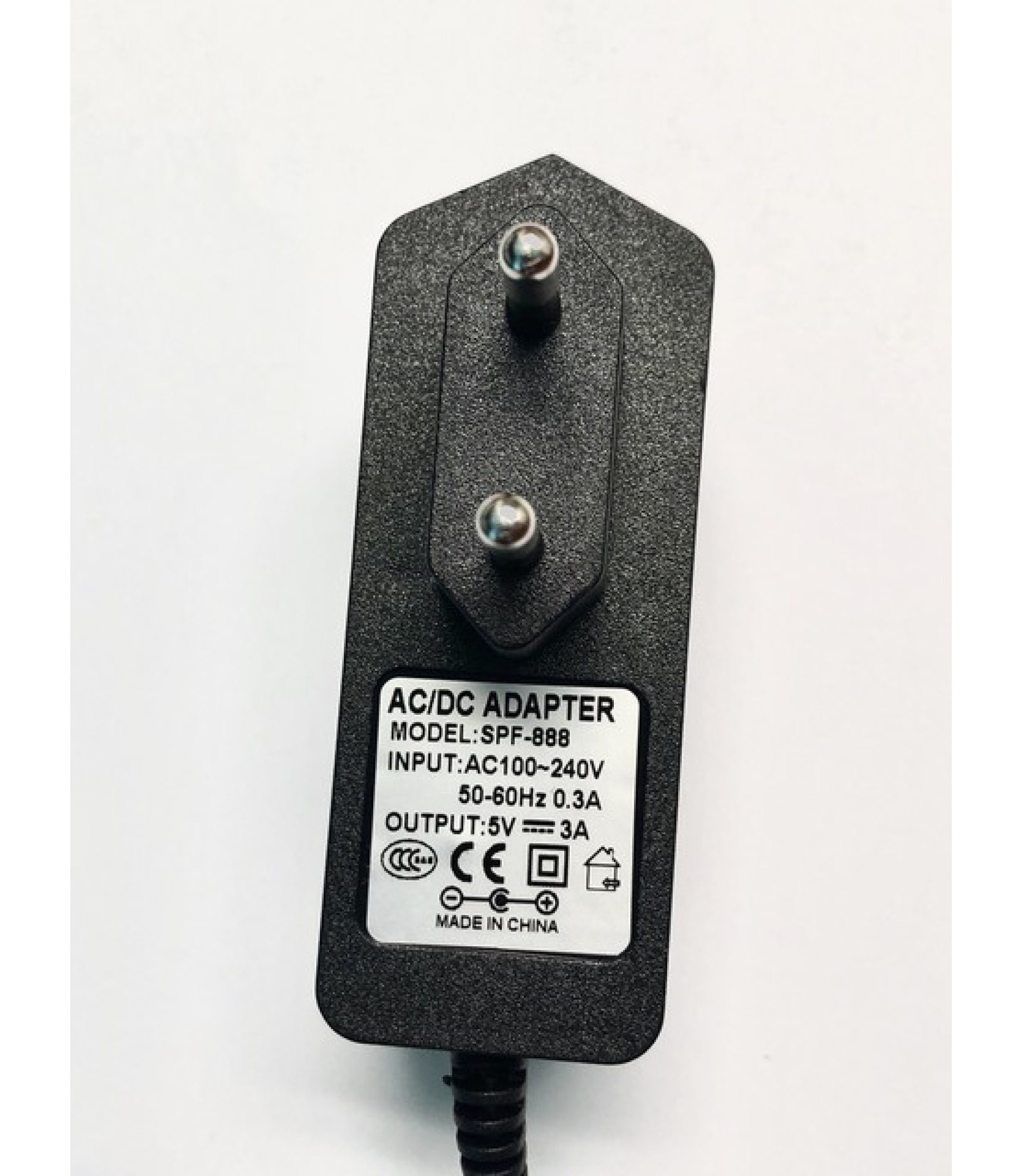 SPF-888 AC 100V-240V to DC 5V 3A Micro USB Power Supply Adapter EU Plug ON/OFF Switch