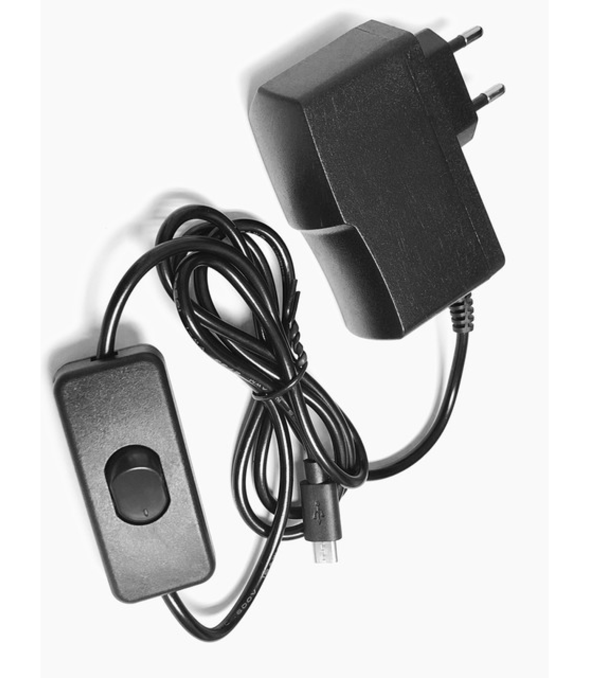 SPF-888 AC 100V-240V to DC 5V 3A Micro USB Power Supply Adapter EU Plug ON/OFF Switch