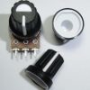 A-322_4_1.jpg Black Plastic Knob with White Pointer