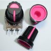 A-323_2_1.jpg Black Plastic Knob with Pink Pointer
